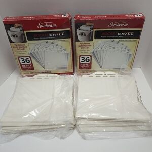 Sunbeam Rocket Grill Refill Replacement Parchement Pouches 72 pouches